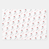 Funny Aussie Shark Xmas Card  Geschenkpapier Set (Vorderseite)