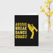 Funny Australian Breakdance Coach Breaking Dance C Karte (Gelbe Blume)