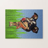 Funny Australian Cattle Dog 252 pc Puzzle (Horizontal)