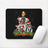 Funny Australian Cattle Dog Dog Christmas Tree - B Mousepad (Mit Mouse)