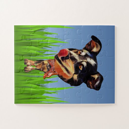 Funny Australian Cattle Dog Kids 30 pc Puzzle (Horizontal)