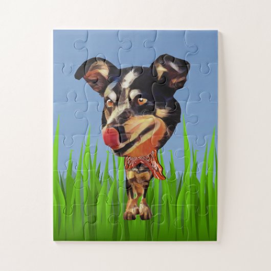 Funny Australian Cattle Dog Kids 30 pc Puzzle (Vertikal)