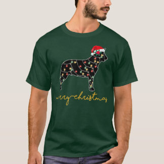 Funny Australian Cattle Dog Tree Christmas Lights T-Shirt