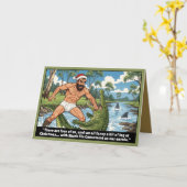 Funny Australian Christmas Karte (Gelbe Blume)