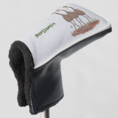 Funny Australian emu trio Cartoon Illustration Golf Headcover (3/4 Vorderseite)