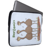 Funny Australian emu trio Cartoon Illustration Laptopschutzhülle (Vorne Rechts)