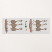 Funny Australian emu trio Cartoon Illustration Yogamatte (Vorderseite (Horizontal))