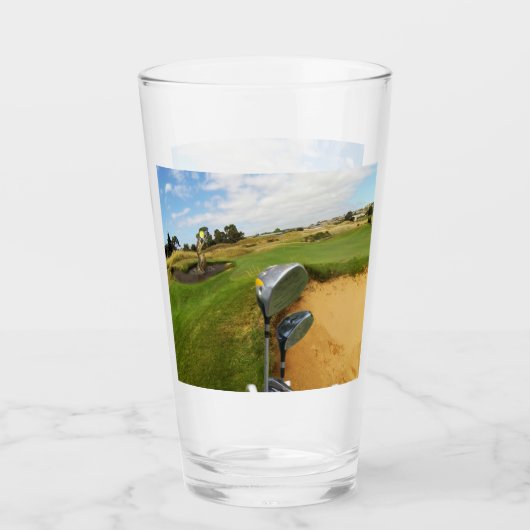 Funny Australian Golf Design, Bierglas Glas (Vorderseite)