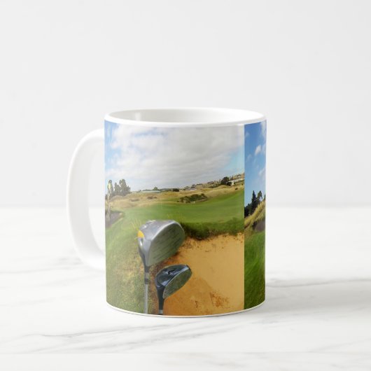 Funny Australian Golf Design, Coffee Tasse (Vorderseite Links)