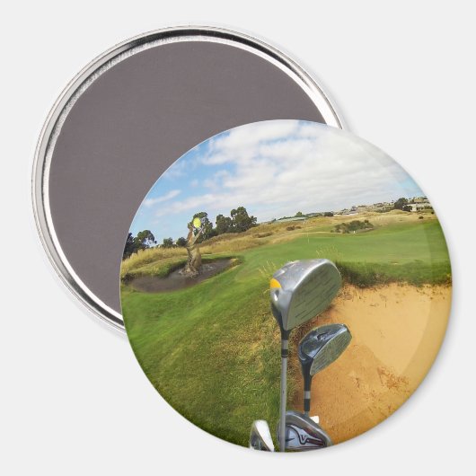 Funny Australian Golf Design, Magnet (Vorderseite/Rückseite)