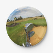 Funny Australian Golf Design, Paper Party Teller (Vorderseite)