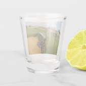 Funny Australian Golf Design, Shot Glass Schnapsglas (Rückseite)