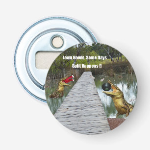 Funny Australian Lawn Bowls Design, Bottle Opener Flaschenöffner