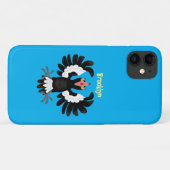 Funny Australian Magpie Cartoon Illustration Case-Mate iPhone Hülle (Rückseite (Horizontal))