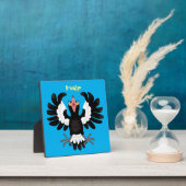 Funny Australian Magpie Cartoon Illustration Fotoplatte (InSitu)