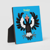 Funny Australian Magpie Cartoon Illustration Fotoplatte (Vorderseite)