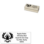 Funny Australian Magpie Cartoon Illustration Gummistempel (Stempel)