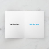 Funny Australian Magpie Cartoon Illustration Karte (Innenseite)