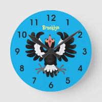 Funny Australian Magpie Cartoon Illustration