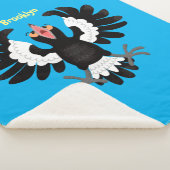 Funny Australian Magpie Cartoon Illustration Sherpadecke (3/4)