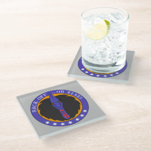 Funny Australian Quote Cassowary Bird Cartoon Glasuntersetzer