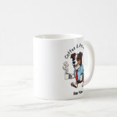 Funny Australian Shepherd Dog Business Suit Coffee Kaffeetasse (VorderseiteRechts)