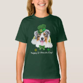 Funny Australian Shepherd Gold St Patricks Day T-Shirt (Vorderseite)
