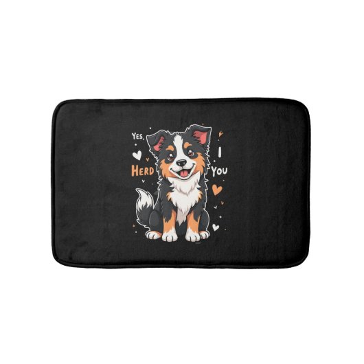 Funny Australian Shepherd Mama Gifts Aussie Yes I Badematte (Vorderseite)