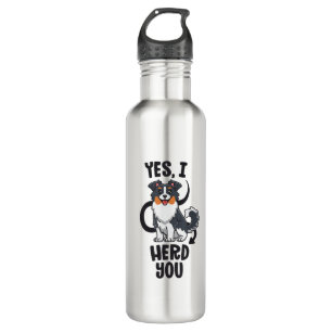 Funny Australian Shepherd Mama Gifts Aussie Yes I  Edelstahlflasche