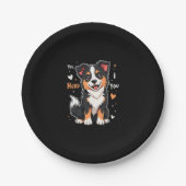 Funny Australian Shepherd Mama Gifts Aussie Yes I  Pappteller (Vorderseite)