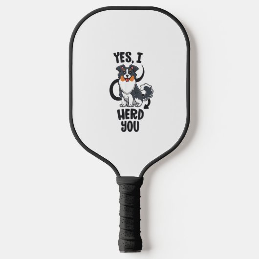 Funny Australian Shepherd Mama Gifts Aussie Yes I  Pickleball Schläger (Vorderseite)