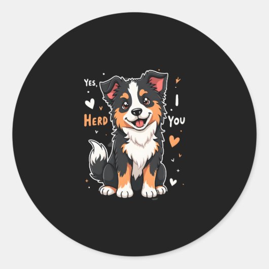 Funny Australian Shepherd Mama Gifts Aussie Yes I Runder Aufkleber (Vorderseite)