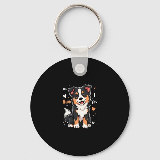 Funny Australian Shepherd Mama Gifts Aussie Yes I Schlüsselanhänger (Vorderseite)