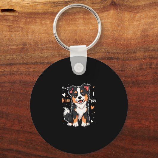 Funny Australian Shepherd Mama Gifts Aussie Yes I  Schlüsselanhänger (Vorderseite)