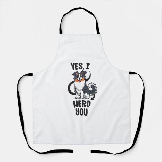 Funny Australian Shepherd Mama Gifts Aussie Yes I Schürze (Vorderseite)