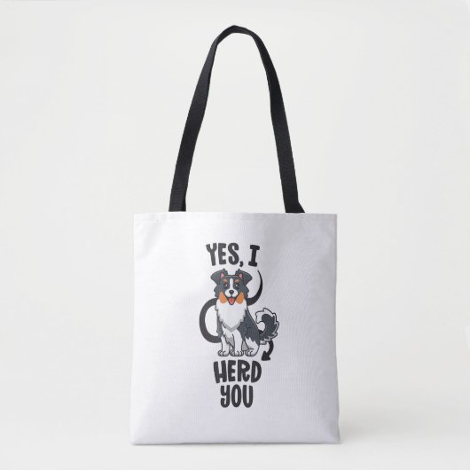 Funny Australian Shepherd Mama Gifts Aussie Yes I  Tasche (Vorderseite)