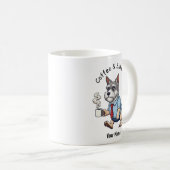 Funny Australian Silky Terrie Business Suit Coffee Kaffeetasse (VorderseiteRechts)