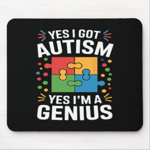 Funny Autism Awareness Kids Autistic Puzzle Autism Mousepad