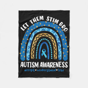 Funny Autism Awareness Month Just Lass ihnen Stim  Fleecedecke