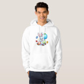 Funny Autism Awareness Puzzle Easter Bunny Eggs Ki Hoodie (Vorne ganz)