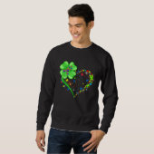 Funny Autism Awareness St Patricks Day Clover Auti Sweatshirt (Vorne ganz)