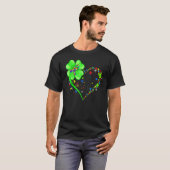 Funny Autism Awareness St Patricks Day Clover Auti T-Shirt (Vorne ganz)