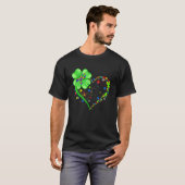 Funny Autism Awareness St Patricks Day Clover Auti T-Shirt (Vorne ganz)