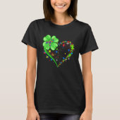 Funny Autism Awareness St Patricks Day Clover Auti T-Shirt (Vorderseite)