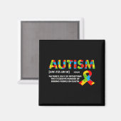 Funny Autism Definition - Autism Awareness Month Magnet (Vorderseite/Rückseite)