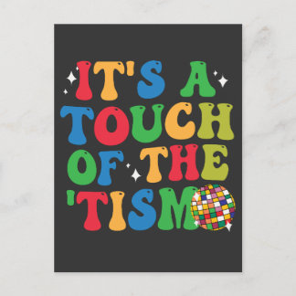 Funny Autism Es ist eine Touch des 'Tism Groovy Ge Einladungspostkarte