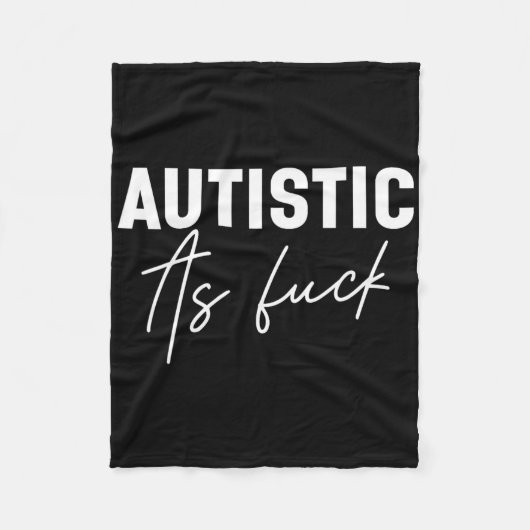 Funny Autism Jokes Fleecedecke (Vorderseite)