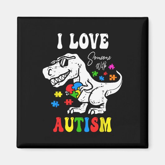 Funny Autism Rizz Em mit dem Tismus Meme Autistic  Magnet (Vorne)