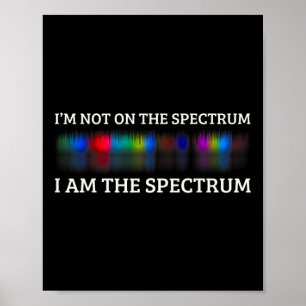 Funny Autismus Meme bin ich nicht auf dem Spektrum Poster