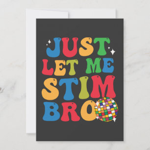 Funny Autistic Autismus Awareness Lass Me Stim Einladung